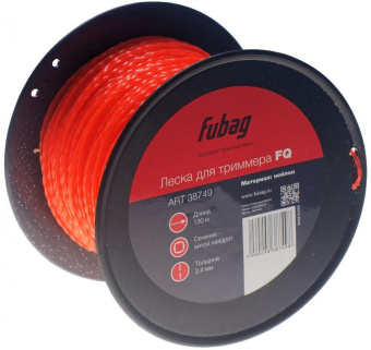 Леска для садовых триммеров Fubag FQ d=2.4мм L=130м (38749) от магазина РЭССИ