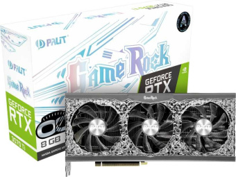Видеокарта Palit PCI-E 4.0 PA-RTX3070TI GAMEROCK OC 8G NVIDIA GeForce RTX 3070TI 8192Mb 256 GDDR6X 1575/19000 HDMIx1 DPx3 HDCP Ret от магазина РЭССИ