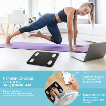 Весы напольные электронные Scarlett SC-BS33ED46 макс.150кг черный от магазина РЭССИ