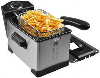 Фритюрница GFGril GFF-M2500 1400Вт серебристый/черный от магазина РЭССИ