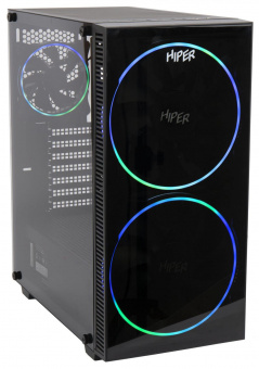 Корпус Hiper BH33 черный без БП ATX 3x120mm 2x140mm 1xUSB2.0 1xUSB3.0 audio bott PSU от магазина РЭССИ