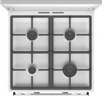 Плита Комбинированная Gorenje GKS6C71WF белый (металлическая крышка) реш.чугун от магазина РЭССИ