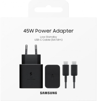 Сетевое зар./устр. Samsung EP-T4511XBEGEU 45W 3A (PD) USB Type-C для Samsung черный от магазина РЭССИ