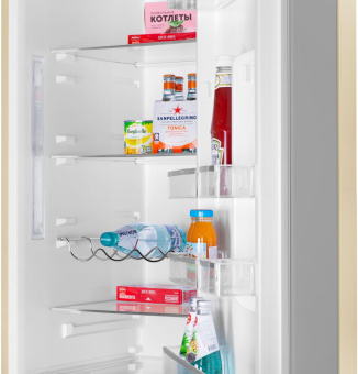 Холодильник Maunfeld MFF185NFBG 2-хкамерн. бежевый глянц. от магазина РЭССИ