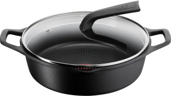 Кастрюля Tefal Delicio E2327274 4.8л. d=28см (с крышкой) черный (2100123567) от магазина РЭССИ