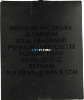 Наушники с микрофоном Logitech G Pro черный 2м мониторные оголовье (981-000812) от магазина РЭССИ