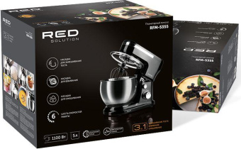 Миксер планетарный Red Solution RFM-5355 1100Вт черный от магазина РЭССИ