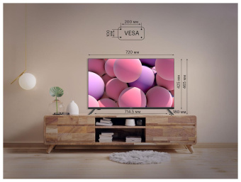 Телевизор LED Kivi 32" 32H550NB черный HD 60Hz DVB-T2 DVB-C от магазина РЭССИ