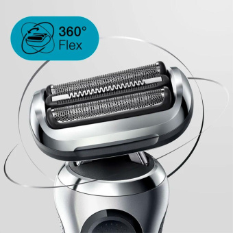Бритва сетчатая Braun Series 7 71-S7200cc реж.эл.:3 питан.:аккум. черный/серебристый от магазина РЭССИ