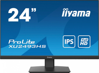 Монитор Iiyama 23.8" ProLite XU2493HS-B4 черный IPS LED 4ms 16:9 HDMI M/M матовая 1000:1 250cd 178гр/178гр 1920x1080 VGA DP FHD 3.5кг от магазина РЭССИ