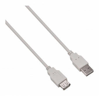 Кабель-удлинитель Buro Reversible USB A(m) USB A(f) 1.8м серый от магазина РЭССИ