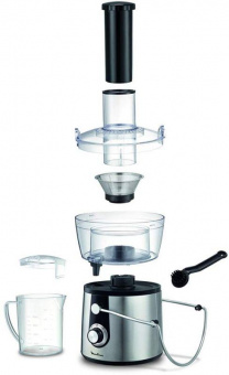 Соковыжималка центробежная Moulinex JU550D10 800Вт рез.сок.:2000мл. серебристый/черный от магазина РЭССИ