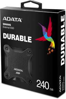 Накопитель SSD A-Data USB 3.0 240Gb ASD600Q-240GU31-CBK SD600Q 1.8" черный от магазина РЭССИ
