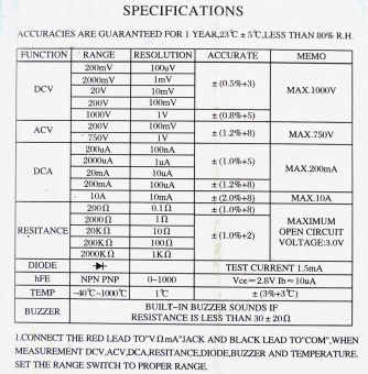 Мультиметр Ресанта DT 830B (M 830В) от магазина РЭССИ