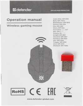 Мышь Defender Stix GM-009 белый оптическая 3200dpi беспров. USB-C 6but (52009) от магазина РЭССИ