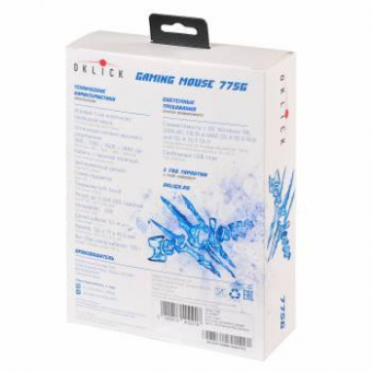 Мышь Оклик 775G Ice Claw черный оптическая (2400dpi) USB (7but) от магазина РЭССИ
