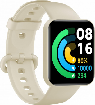 Смарт-часы Xiaomi Poco Watch BHR5724GL 1.6" AMOLED корп.бежевый рем.бежевый разм.брасл.:125-205мм от магазина РЭССИ