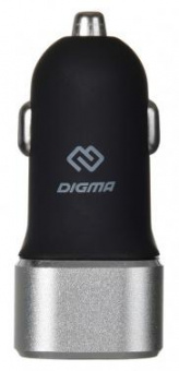 Автомобильное зар./устр. Digma DGCC-2U-QC3.0-BS 30W 3A+2.4A (QC) 2xUSB универсальное черный от магазина РЭССИ