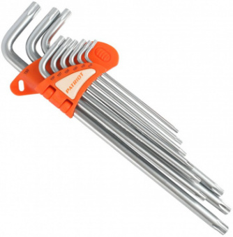 Набор ключей Patriot SKТ-9EL Torx 9 предметов от магазина РЭССИ