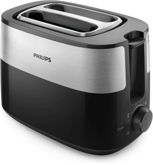 Тостер Philips HD2517/90 830Вт черный/серебристый от магазина РЭССИ