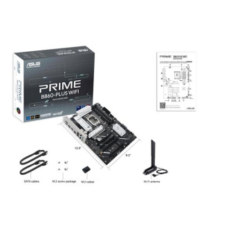 Материнская плата Asus PRIME B860-PLUS WIFI Soc-1851 Intel B860 4xDDR5 ATX AC`97 8ch(7.1) 2.5Gg RAID+HDMI+DP от магазина РЭССИ