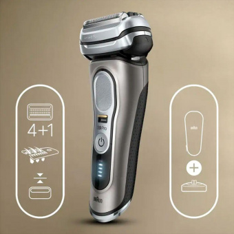Бритва сетчатая Braun Series 9 pro 9415s реж.эл.:5 питан.:аккум. серебристый/черный от магазина РЭССИ