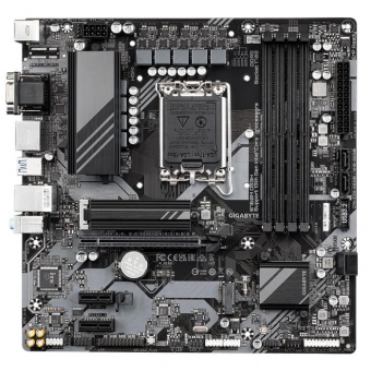 Материнская плата Gigabyte B760M DS3H Soc-1700 Intel B760 4xDDR5 mATX AC`97 8ch(7.1) 2.5Gg RAID+VGA+HDMI+DP от магазина РЭССИ