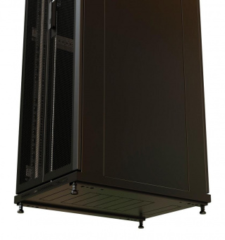 Шкаф серверный WRline (WR-TT-4268-DD-RAL9004) напольный 42U 600x800мм пер.дв.перфор.2ств. задн.дв.перфор.2-хст. 2 бок.пан. 800кг черный 710мм 2055мм IP20 сталь от магазина РЭССИ