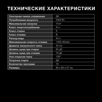 Стиральная машина Hyundai WME9413 класс: A++ загр.фронтальная макс.:10кг темно-серебристый от магазина РЭССИ