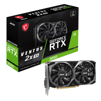 Видеокарта MSI PCI-E 4.0 RTX 3050 VENTUS 2X XS 8G NVIDIA GeForce RTX 3050 8Gb 128bit GDDR6 1777/14000 DVIx1 HDMIx1 DPx1 HDCP Ret от магазина РЭССИ