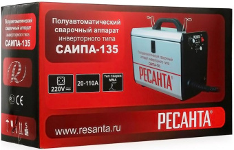 Сварочный аппарат Ресанта САИПА-135 инвертор ММА DC от магазина РЭССИ