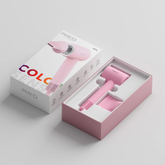 Фен Red Solution F571 1400Вт розовый от магазина РЭССИ