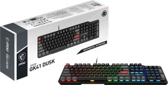 Клавиатура MSI VIGOR GK41 DUSK LR RU механическая черный/серый USB Multimedia for gamer LED (S11-04RUB01-CLA) от магазина РЭССИ