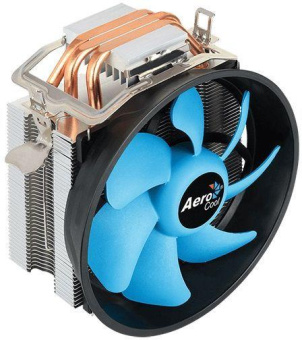 Устройство охлаждения(кулер) Aerocool Verkho 3 Plus Soc-AM5/AM4/1151/1200/1700 черный/синий 4-pin 18-27dB Al+Cu 125W 528gr Ret от магазина РЭССИ