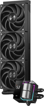 Система водяного охлаждения PcCooler DS360 BK Soc-AM5/AM4/1200/1700/1851 черный 4-pin Al LCD 300W Ret (DS360-BKNWXX-GL) от магазина РЭССИ