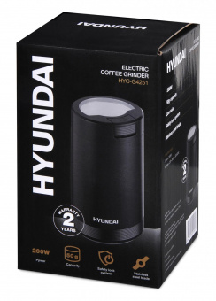Кофемолка Hyundai HYC-G4251 200Вт сист.помол.:ротац.нож вместим.:50гр коричневый от магазина РЭССИ