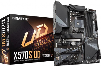 Материнская плата Gigabyte X570S UD Soc-AM4 AMD X570 4xDDR4 ATX AC`97 8ch(7.1) 2.5Gg RAID+HDMI от магазина РЭССИ