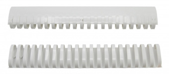 Пружины для переплета пластиковые Silwerhof d=45мм 341-410лист A4 белый (50шт) от магазина РЭССИ