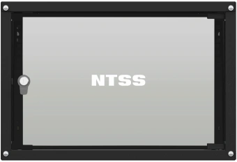 Шкаф коммутационный NTSS Lime (NTSS-WL6U5545GS-BL) настенный 6U 550x450мм пер.дв.стекл несъемн.бок.пан. 30кг черный от магазина РЭССИ