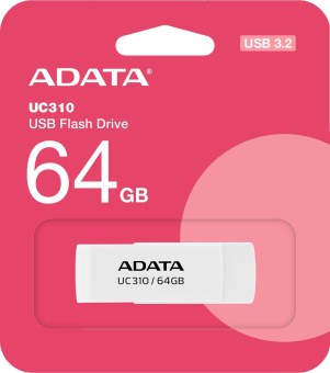 Флеш Диск A-Data 64GB UC310 UC310-64G-RWH USB3.2 белый от магазина РЭССИ