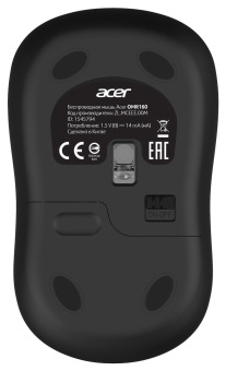Мышь Acer OMR160 черный оптическая (1200dpi) беспроводная USB (3but) от магазина РЭССИ