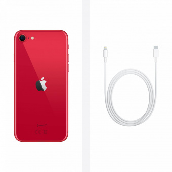 Смартфон Apple A2296 iPhone SE 2020 128Gb 3Gb (PRODUCT)RED моноблок 3G 4G 1Sim 4.7" 750x1334 iOS 13 12Mpix 802.11 a/b/g/n/ac/ax NFC GPS GSM900/1800 GSM1900 TouchSc Protect от магазина РЭССИ