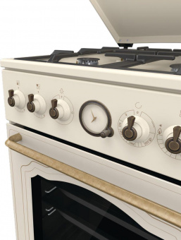 Плита Газовая Gorenje GGI5BCLI бежевый (металлическая крышка) реш.чугун от магазина РЭССИ