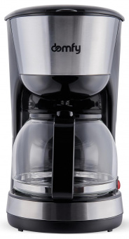 Кофеварка капельная Domfy metal DSM-CM301 1000Вт черный/серебристый от магазина РЭССИ
