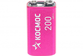 Аккумулятор КОСМОС  6F22 (крона 200 мAh)   (1/6/72)							 от магазина РЭССИ