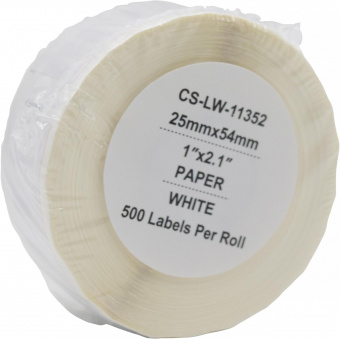 Этикетки Cactus CS-LW-11352 сег.:54x25мм черный белый 500шт/рул Dymo Label Writer 450/4XL от магазина РЭССИ