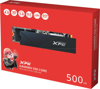Накопитель SSD A-Data PCIe 4.0 x4 500GB SGAMMIXS50C-500G-CS Gammix S50 Core XPG M.2 2280 от магазина РЭССИ