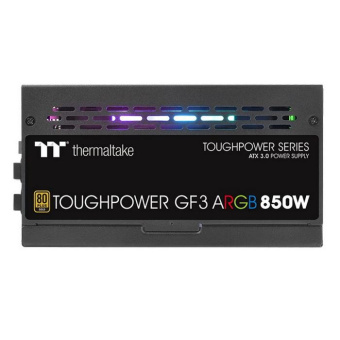 Блок питания Thermaltake ATX 850W Toughpower GF3 ARGB 80+ gold 24pin APFC 140mm fan color LED 9xSATA Cab Manag RTL от магазина РЭССИ