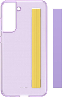Чехол (клип-кейс) Samsung для Samsung Galaxy S21 FE Slim Strap Cover фиолетовый (EF-XG990CVEGRU) от магазина РЭССИ