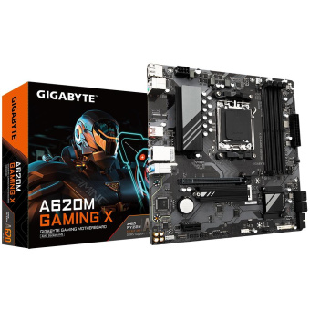 Материнская плата Gigabyte A620M GAMING X SocketAM5 AMD A620 4xDDR5 mATX AC`97 8ch(7.1) GbLAN RAID+HDMI+DP от магазина РЭССИ